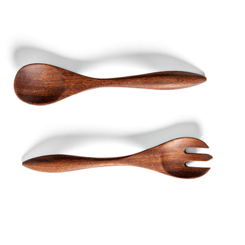 Harmonia Salad Servers - Sucupira Preta