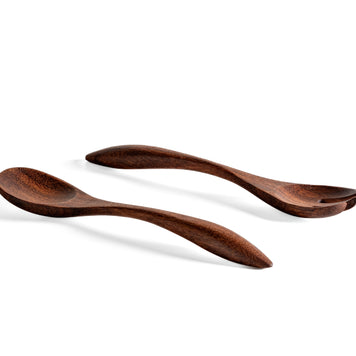 Harmonia Salad Servers - Sucupira Preta