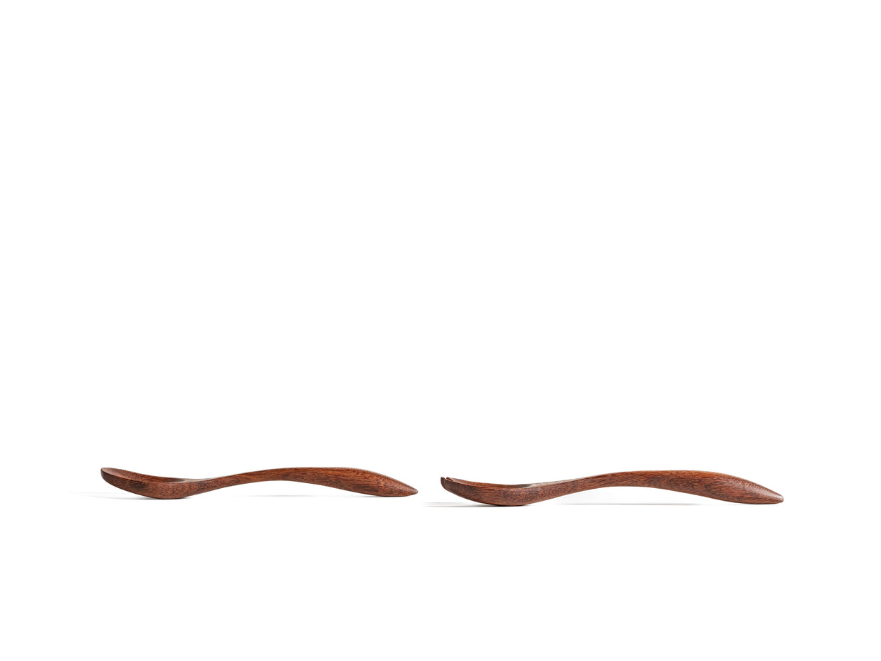 Harmonia Salad Servers - Sucupira Preta